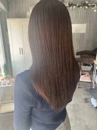 ロング カラー 暗髪ツヤ感カラー🌼 いしいゆうこのヘアスタイル