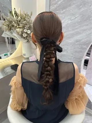 ヘアアレンジ Rio🎀ブリーチ なし透明感♡顔周り♡のヘアスタイル