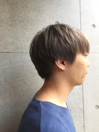 ショート カラー メンズ 髪質改善・縮毛矯正/ 下村陽平のヘアスタイル