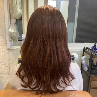 セミロング カラー 心斎橋美容室 ARCHEあやかのヘアスタイル