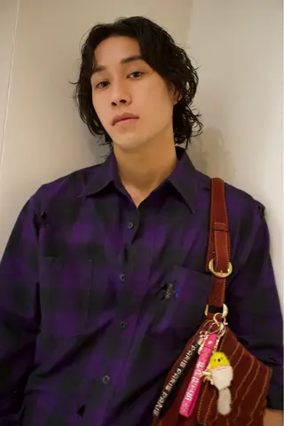 ミディアム パーマ メンズ Tetta 🤙のヘアスタイル