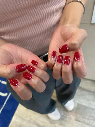 ネイル はばすみれ🎀ﾈｲﾙ 光ﾌｪｲｼｬﾙ ﾍｱのネイルデザイン