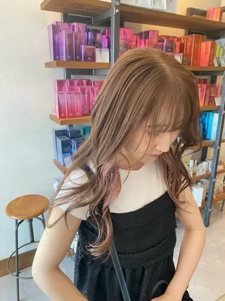 セミロング 希優🌺ソムリエ /ブリーチ/カットのヘアスタイル