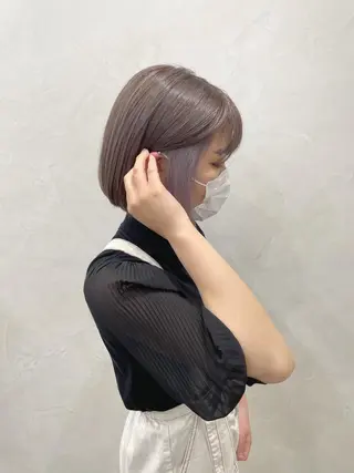 ミディアム カラー 飯塚 青空のヘアスタイル