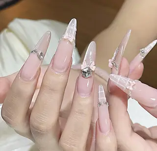 ネイル By moonネイル 🌷ワンホン/韓国風のネイルデザイン