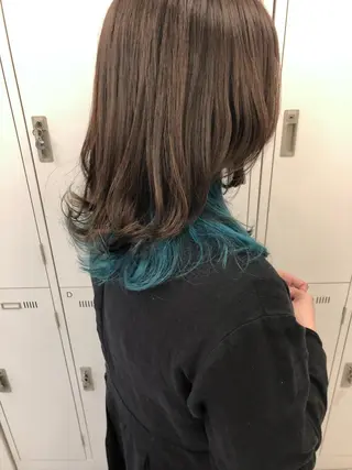 セミロング カラー Saori / さおりのヘアスタイル