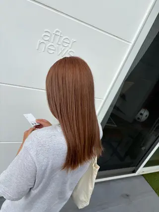 カラー 透けるミルクティー ☕赤味ゼロ★はる吉のヘアスタイル