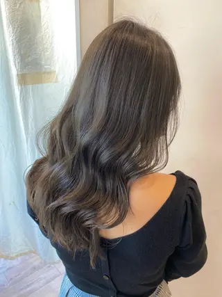 ロング カラー 顔まわりカット🌟 くびれヘア/寺門遥輝のヘアスタイル