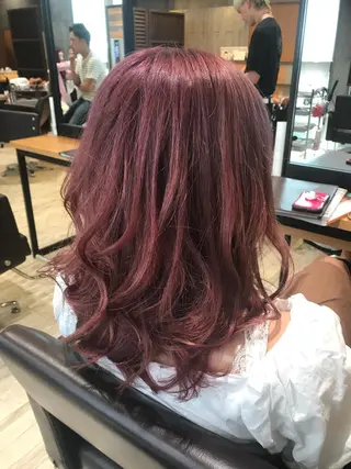 セミロング カラー パーマ ヘアアレンジ メンズ キッズ ネイル マツエク・マツパ EnBlesS西宮 マンツーマン神道有基のヘアスタイル