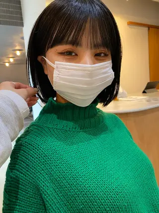 ミディアム カラー 砂原 ひよりのヘアスタイル