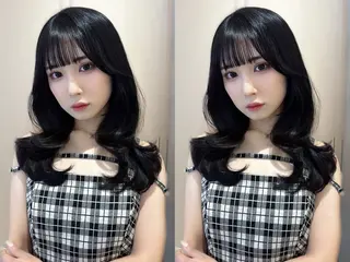 セミロング 上品♡韓国レイヤー ‎🤍のの‎🤍のヘアスタイル