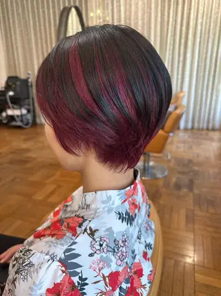 ショート レイヤー／ ／るかのヘアスタイル