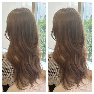 ロング カラー 篠原 美月のヘアスタイル