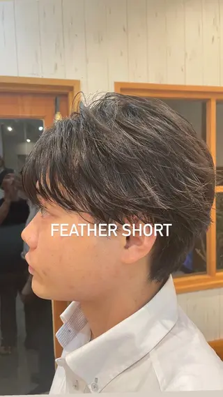 ショート メンズ 🪻二宮俊カットモデ ル縮毛矯正募集🪻のヘアスタイル