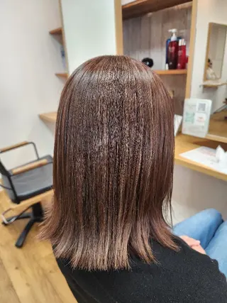 ミディアム カラー 近森 美帆[モーラ高石店]のヘアスタイル
