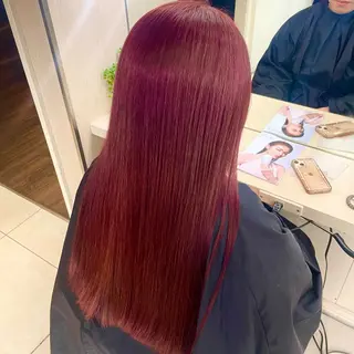 ロング カラー 横浜パーマ🌐ボブ✨ 暖色カラーもえかのヘアスタイル