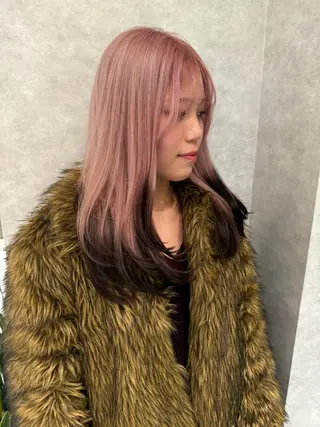 ロング カラー 透明感カラー×ケア ブリーチTakeruのヘアスタイル