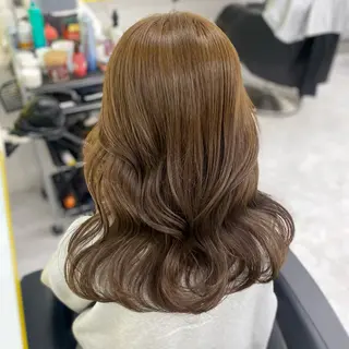 ミディアム カラー パーマ ヘアアレンジ メンズ キッズ 💖横浜ブリーチなし 💖MIHOのヘアスタイル
