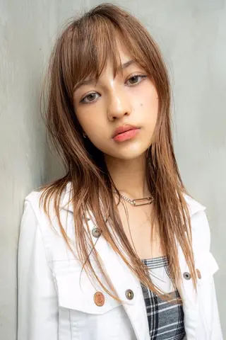 ロング カラー 10月限定モニター 髪質改善美髪矯正のヘアスタイル