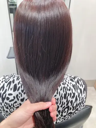 ロング カラー スキバサミを使わない カット🌼唯🌼のヘアスタイル