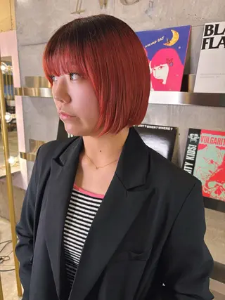 ショート 海外風ヘア 野田光也のヘアスタイル