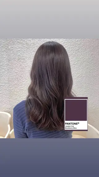 ロング カラー ラベンダー🍇べー ジュ/透明感/AOのヘアスタイル
