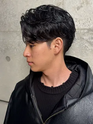 ショート カラー パーマ ヘアアレンジ メンズ 亀井隆汰/メンズ専門 パーマ特化美容師のヘアスタイル