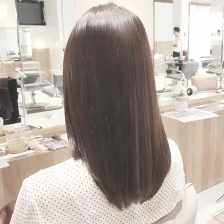 ロング カラー ボブ/ハイトーン 福生Radix 下田のヘアスタイル
