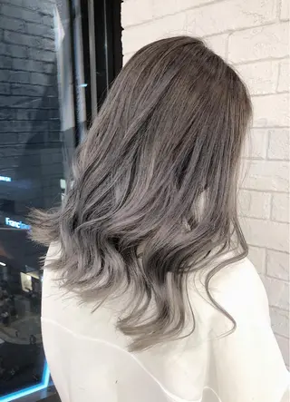 ミディアム カラー ノンダメージ髪質改善 カラー💎/KURAのヘアスタイル