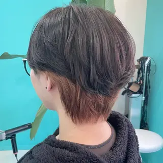 ショート カラー メンズ デザインカラー/ ボブ/Natsukiのヘアスタイル