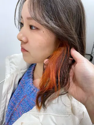 セミロング カラー 大阪 美容師 林のヘアスタイル