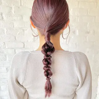 セミロング ヘアアレンジ kyoka .のヘアスタイル