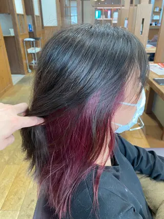 ミディアム カラー 有田 隼のヘアスタイル