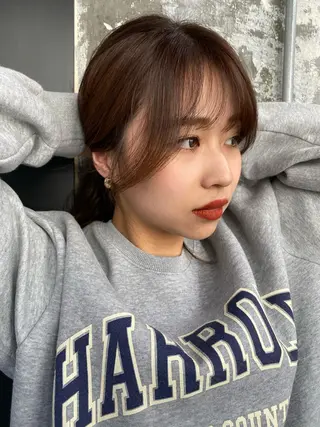 セミロング Pia ツボイ ケイタのヘアスタイル