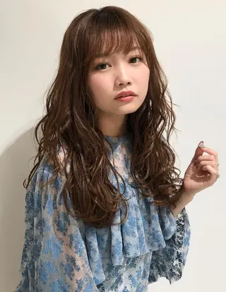 ロング 松本  夏海のヘアスタイル