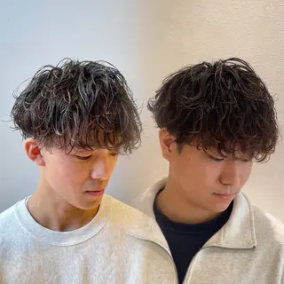 ショート パーマ メンズ Reginavita栄所属・メンズ特化/矢場町駅 徒歩1分/岡本一真のヘアスタイル