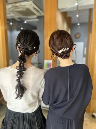 ミディアム miloc MOMOKAのヘアスタイル