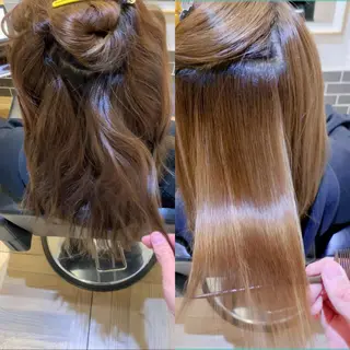 ロング ☘️40代からの縮毛 矯正☘️広田　諒のヘアスタイル