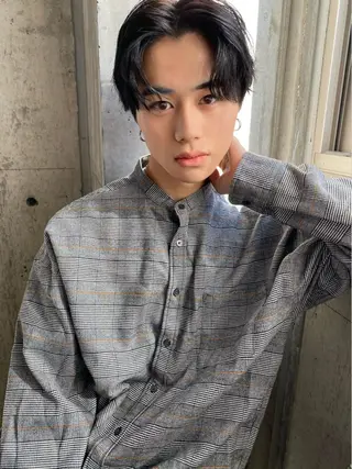 ショート パーマ メンズ 似合わせカラーパーマ 🌿kitin米川のヘアスタイル