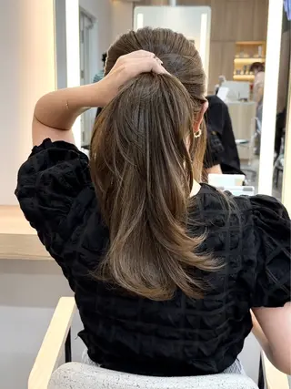ロング カラー 北間 寛哉のヘアスタイル
