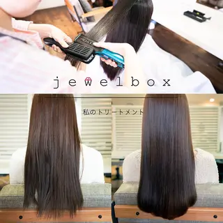 ロング カラー パーマ 💎髪質改善専門 jewel boxのヘアスタイル