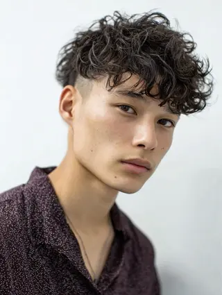 ショート カラー パーマ メンズ Men's特化 ✂️ 垢抜けパーマ/宮澤蓮のヘアスタイル
