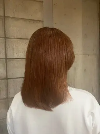 ミディアム カラー 小杉夏海/透明感 艶カラー🌱‬‪のヘアスタイル