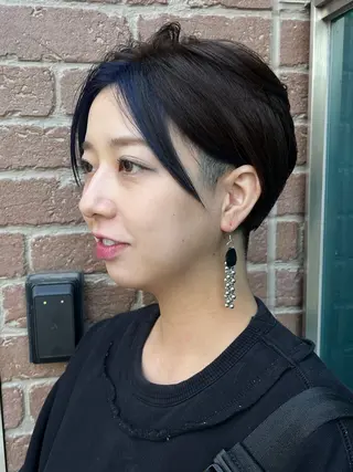 ミディアム カラー メンズ 久木原 ゆりのヘアスタイル