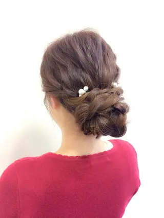 ロング ヘアアレンジ 沢田 瞳のヘアスタイル