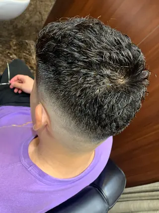 ショート パーマ メンズ 羽木 隆徒のヘアスタイル