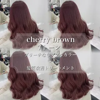 カラー 🤍ブリーチなし ブラウンhimi🤍のヘアスタイル