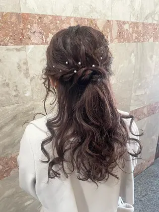 ロング カラー ヘアアレンジ コトミ【メンズ】 【曲がる縮毛矯正】のヘアスタイル
