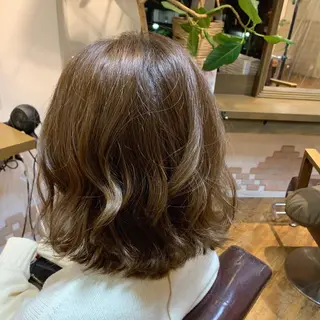 ミディアム カラー ✨️美髪矯正×似合わ せ艶カラー✨藤田透のヘアスタイル