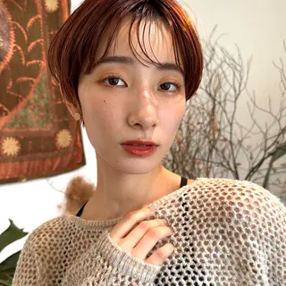 ショート カラー 小野江 祐李のヘアスタイル